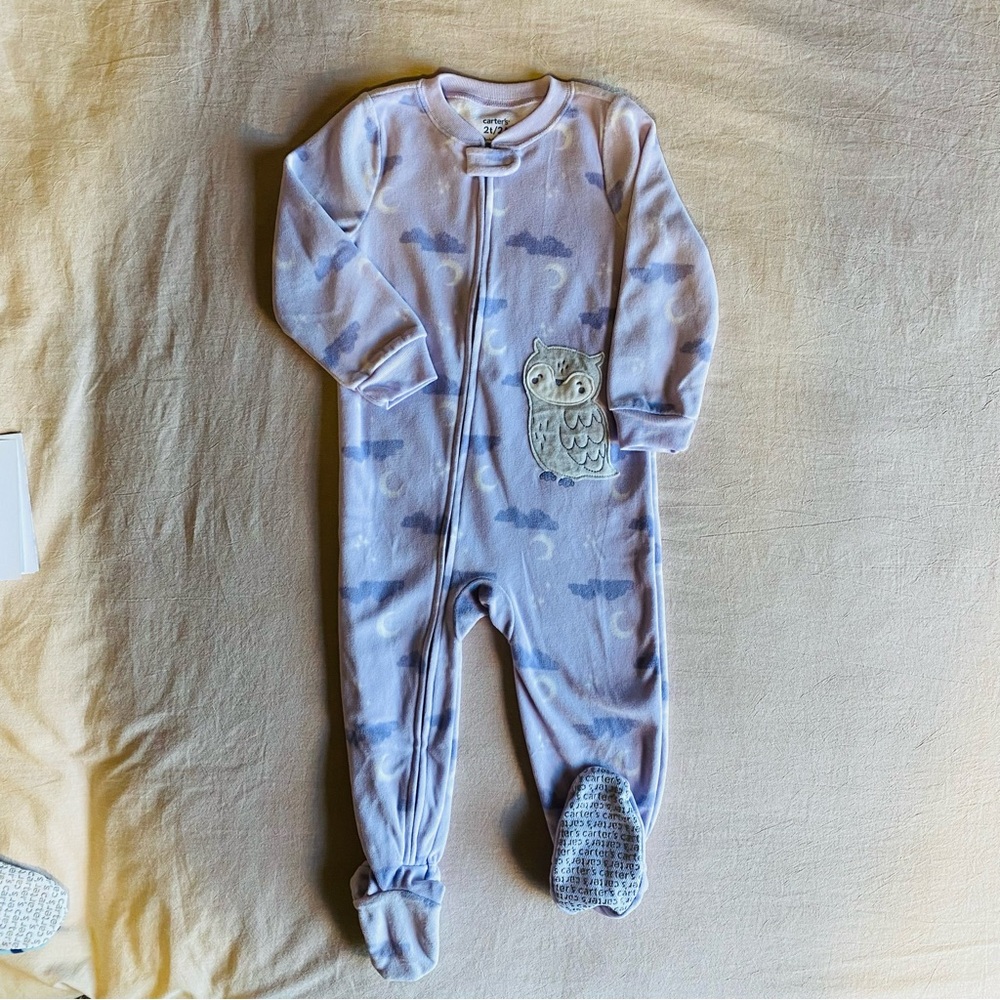 NWOT Carters Toddler Girl Footie One Piece Full Zip-Up Pajama Sleepwear - 2T